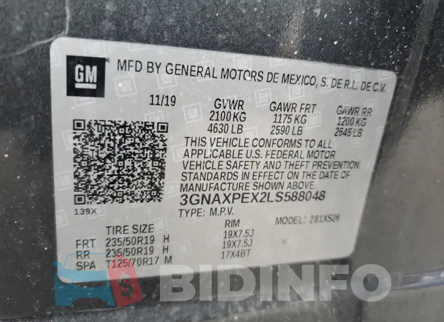 3GNAXPEX2LS588048 Photo# 13