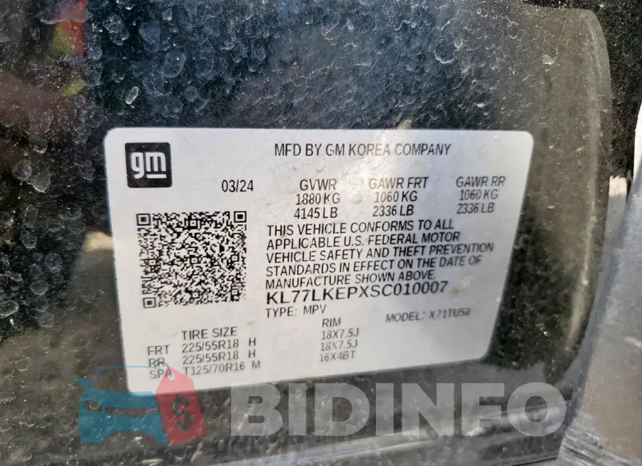 KL77LKEPXSC010007 Photo# 13