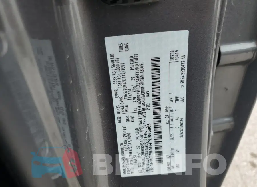 1FMDE5AH4PLB65865 Photo# 13