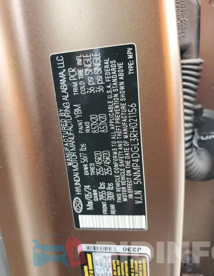 5NMP4DGL3RH021156 Photo# 13