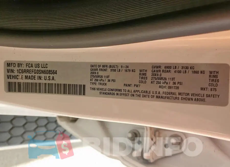 1C6RREFG0SN608564 Photo# 12
