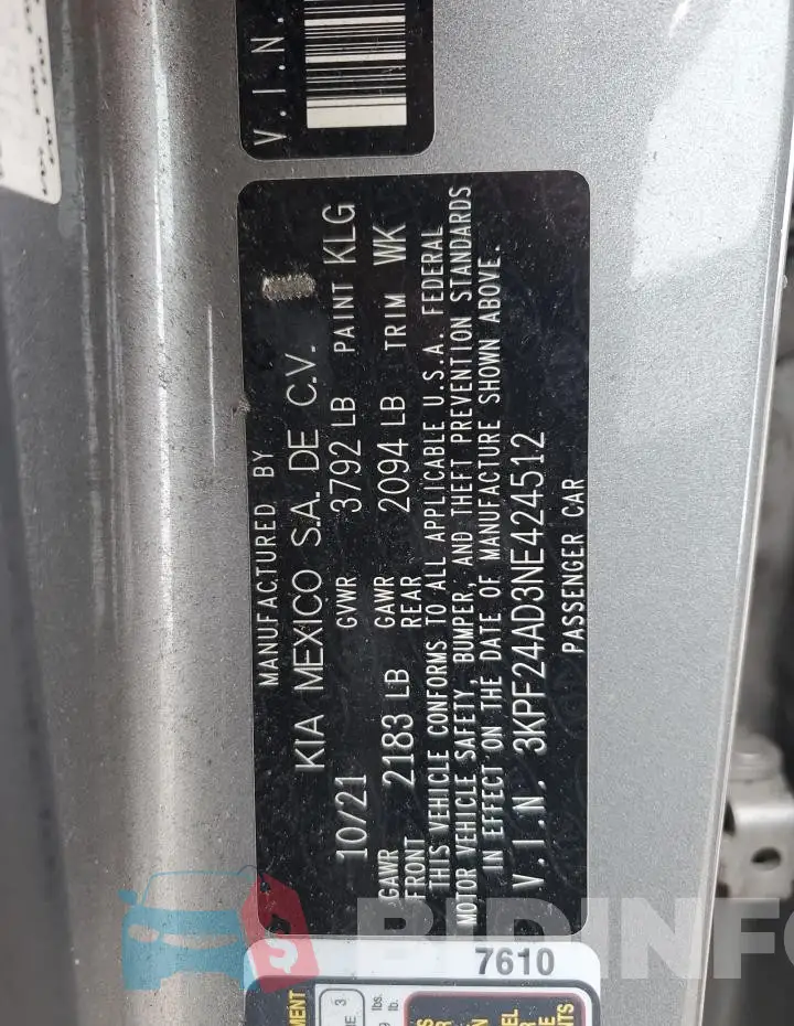 3KPF24AD3NE424512 Photo# 12