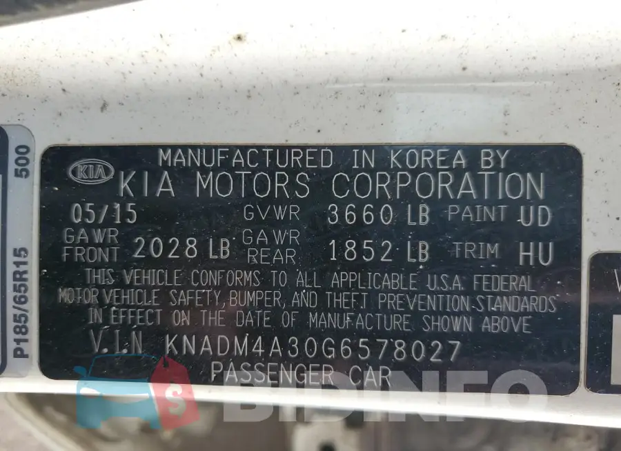 KNADM4A30G6578027 Photo# 12