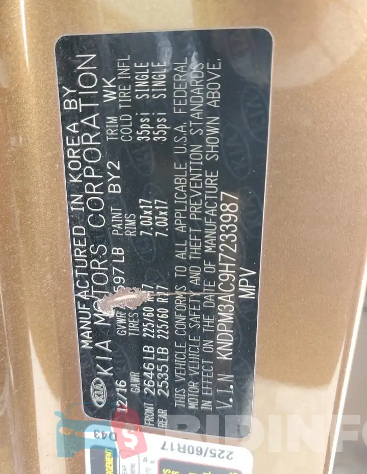 KNDPM3AC9H7233987 Photo# 13