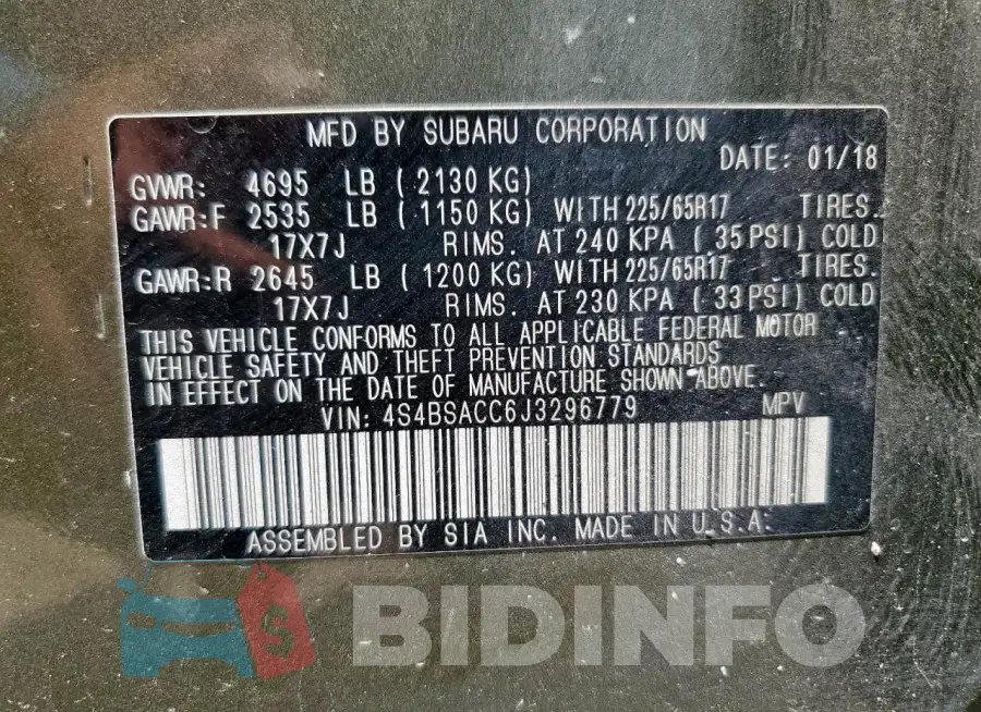 4S4BSACC6J3296779 Photo# 14