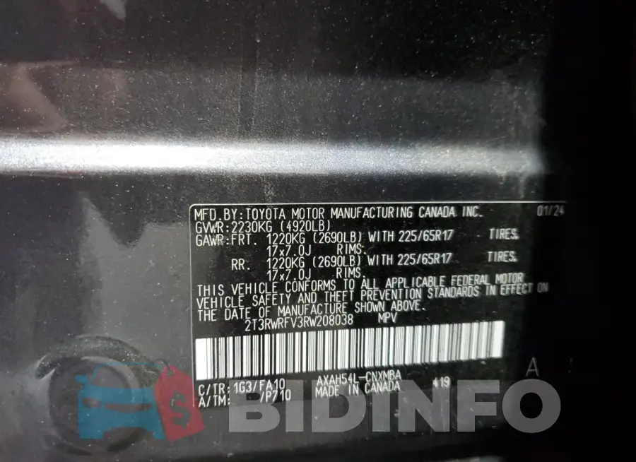 2T3RWRFV3RW208038 Photo# 14