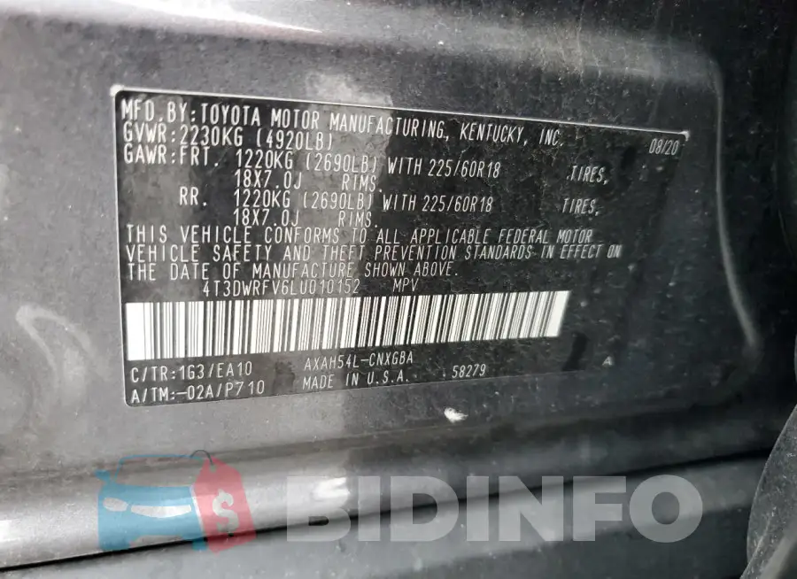 4T3DWRFV6LU010152 Photo# 14