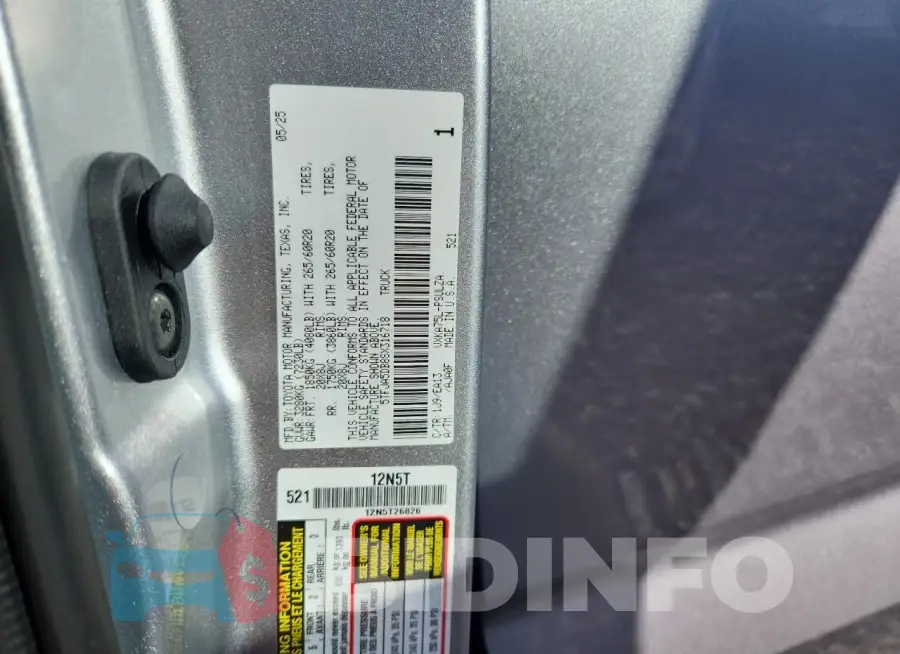 5TFJA5DB8SX316718 Photo# 12