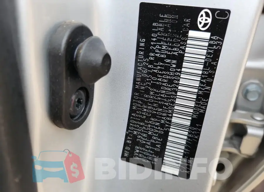 5YFB4MDE3SP328094 Photo# 13