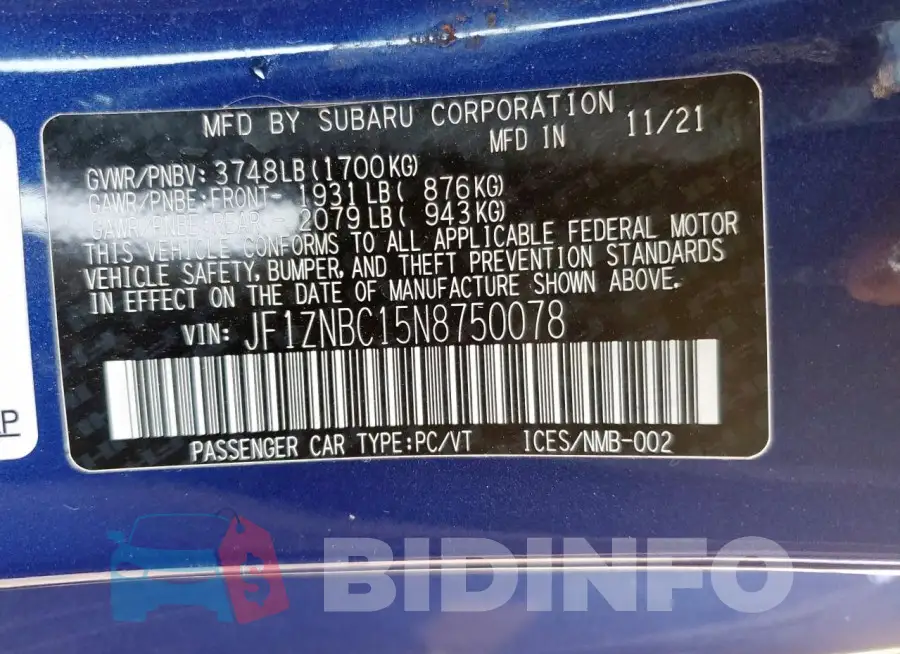 JF1ZNBC15N8750078 Photo# 12