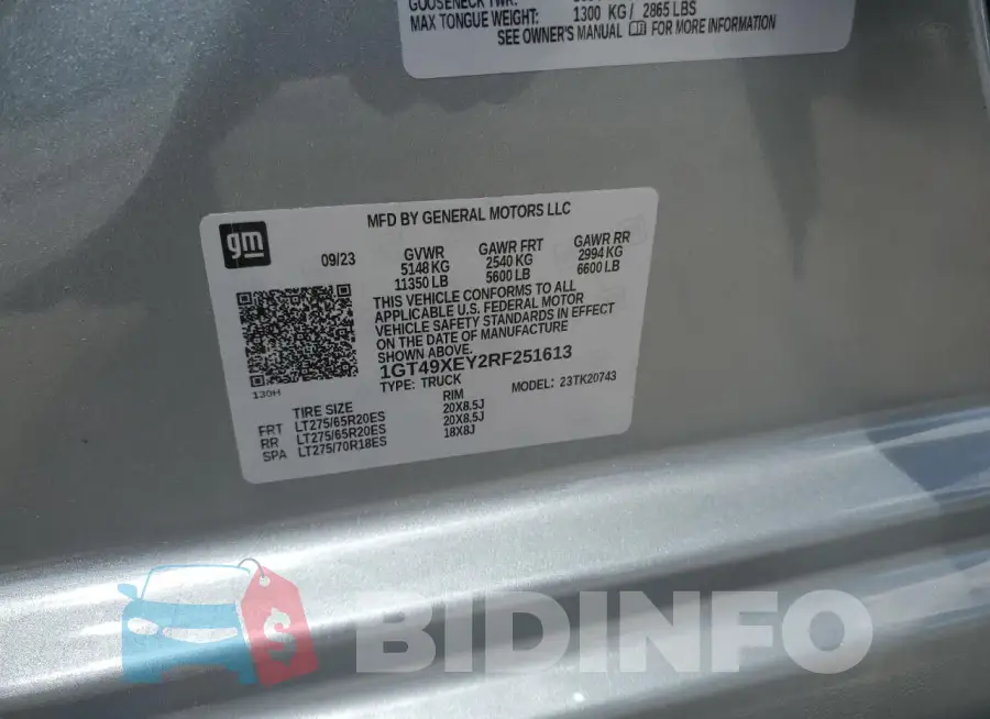 1GT49XEY2RF251613 Photo# 12