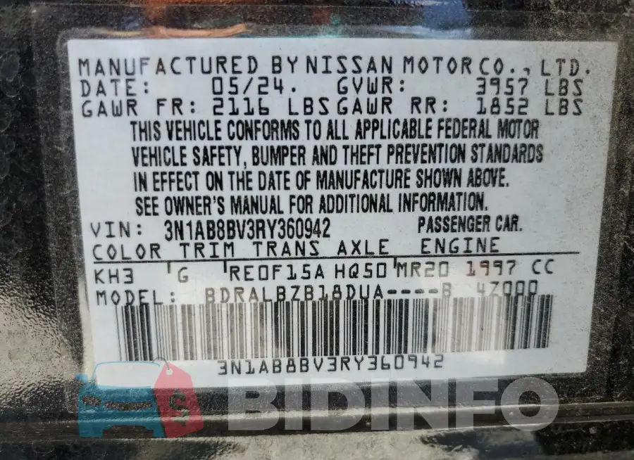 3N1AB8BV3RY360942 Photo# 12