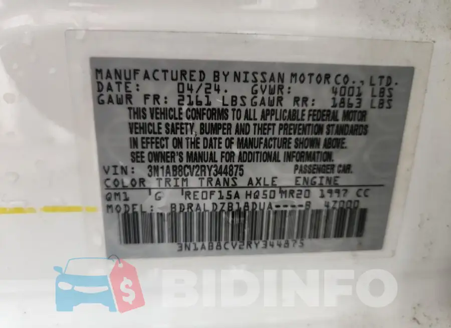 3N1AB8CV2RY344875 Photo# 12