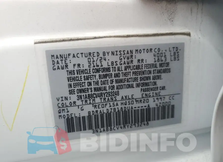 3N1AB8CV4RY293248 Photo# 12