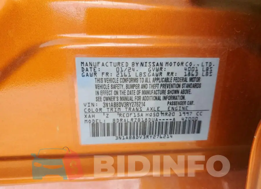 3N1AB8DV3RY276214 Photo# 13