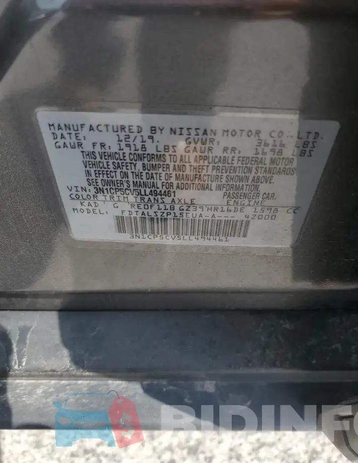 3N1CP5CV5LL494461 Photo# 13
