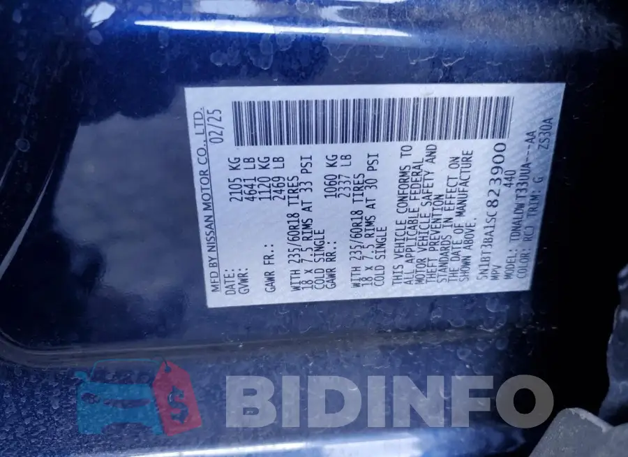 5N1BT3BA1SC823900 Photo# 13
