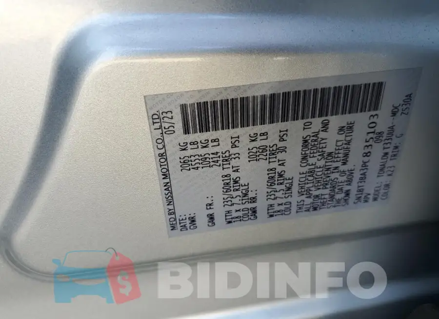 5N1BT3BA3PC835103 Photo# 12