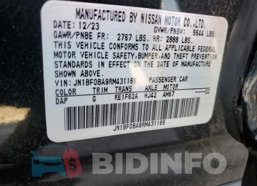 JN1BF0BA9RM431166 Photo# 12