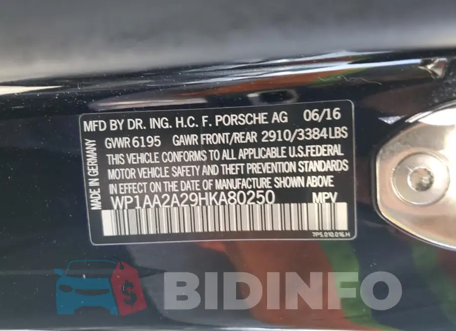 WP1AA2A29HKA80250 Photo# 14