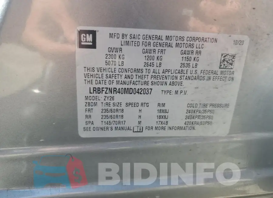 LRBFZNR40MD042037 Photo# 12