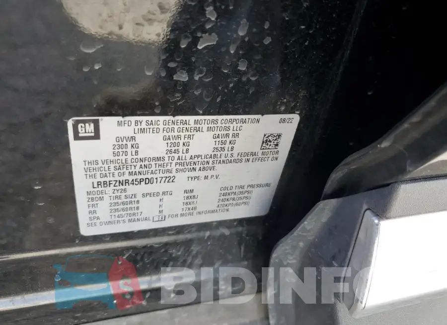 LRBFZNR45PD017722 Photo# 12