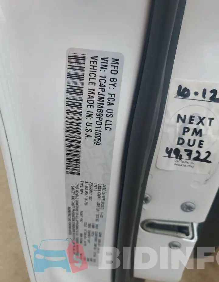 1C4PJMMB9PD110059 Photo# 12