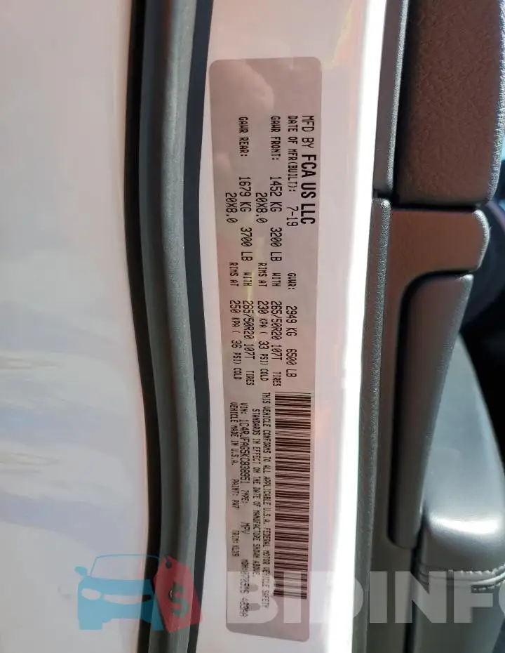 1C4RJFAG5KC838951 Photo# 12
