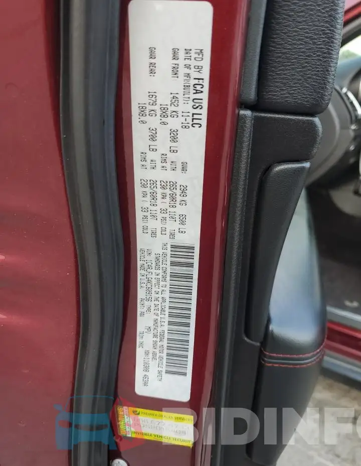 1C4RJFLG4KC609156 Photo# 13