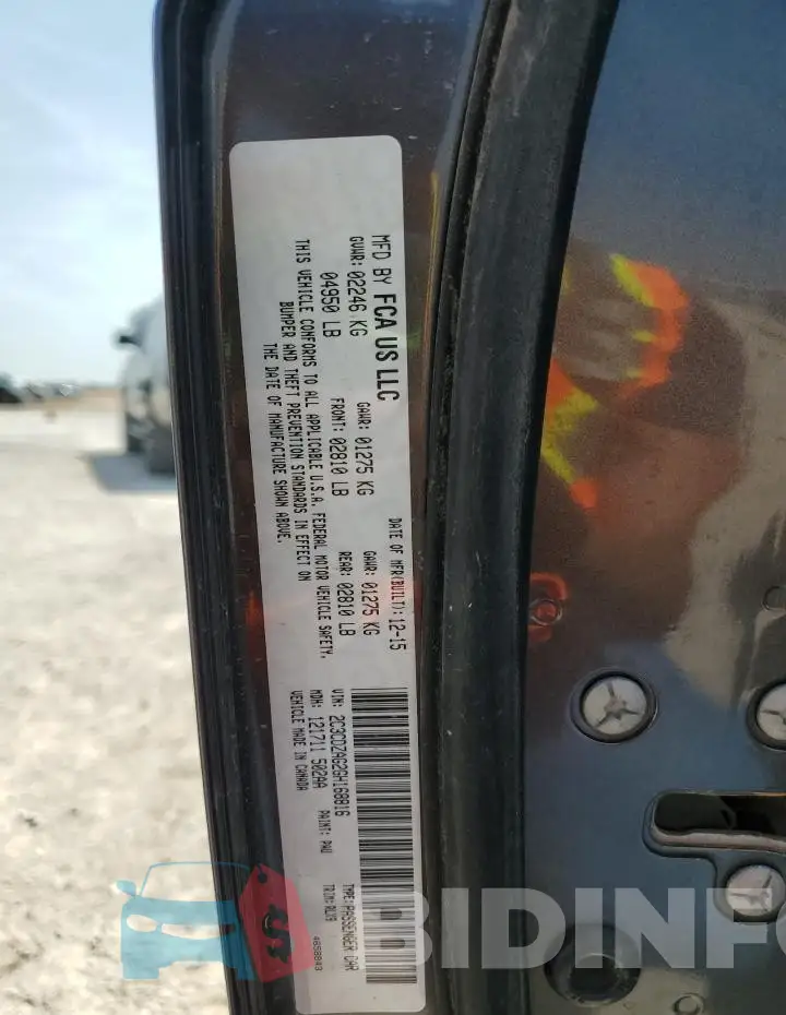 2C3CDZAG2GH168816 Photo# 13