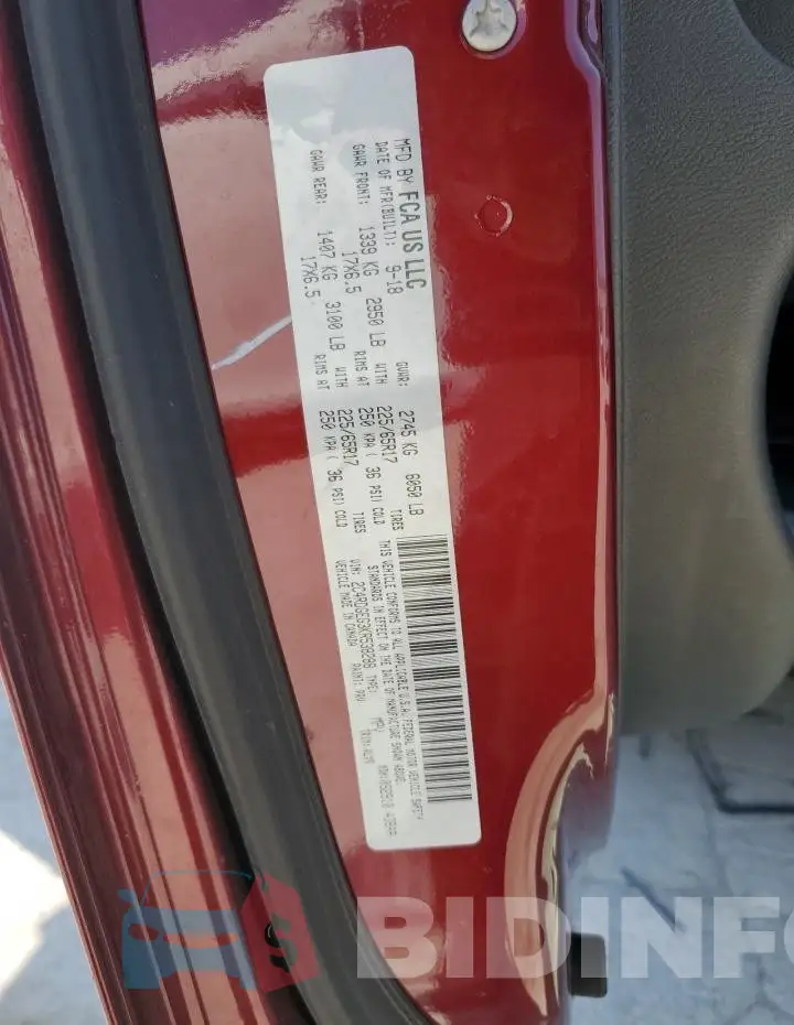 2C4RDGEG3KR538288 Photo# 14