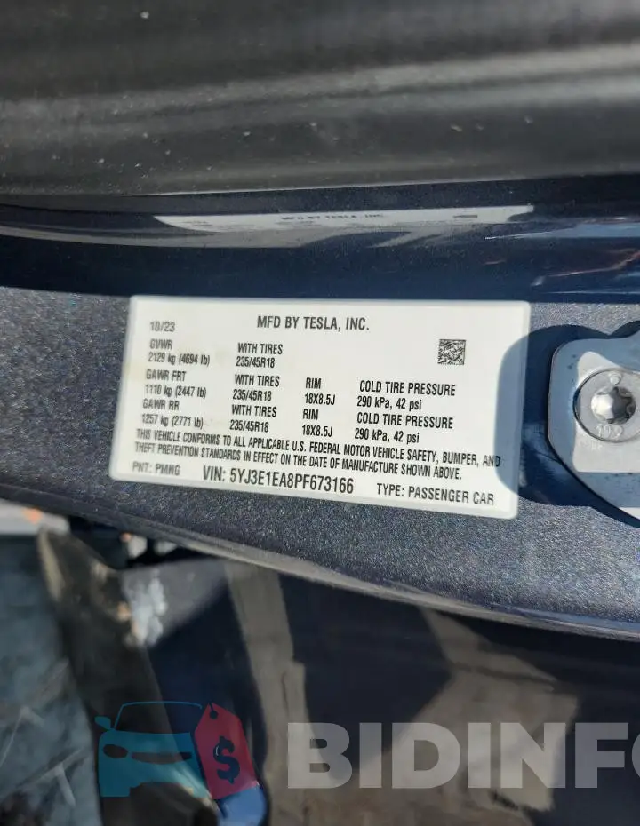 5YJ3E1EA8PF673166 Photo# 12