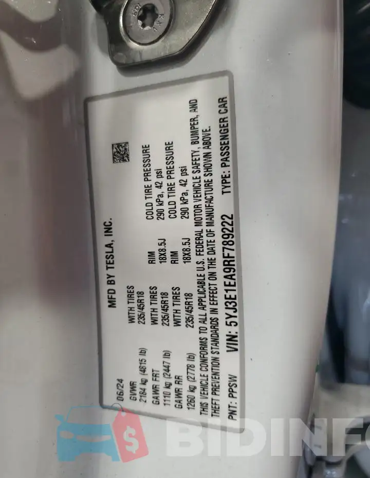 5YJ3E1EA9RF789222 Photo# 13