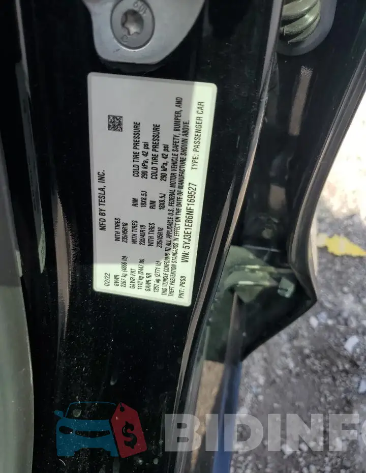 5YJ3E1EB6NF169527 Photo# 12