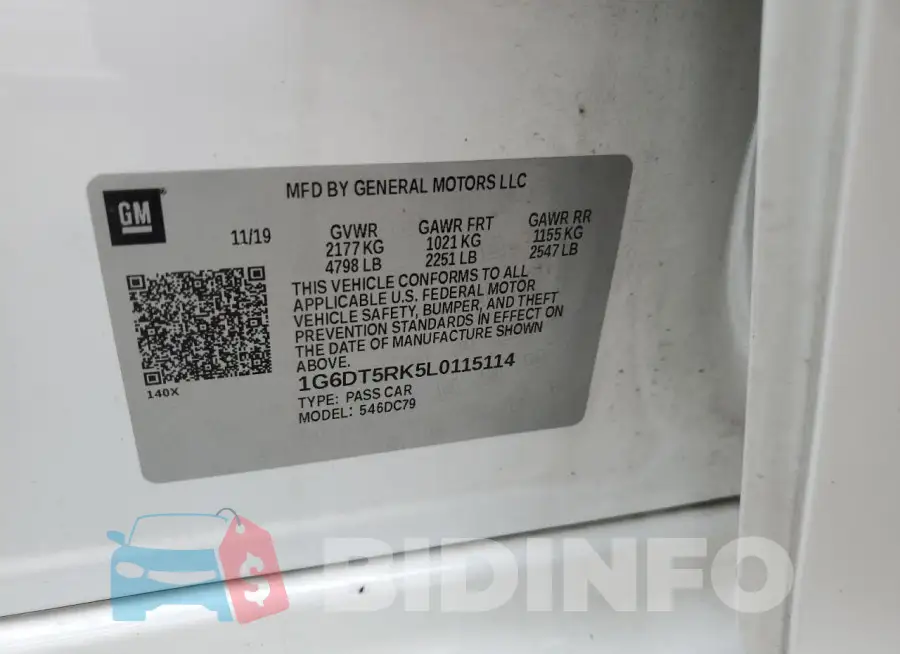 1G6DT5RK5L0115114 Photo# 12