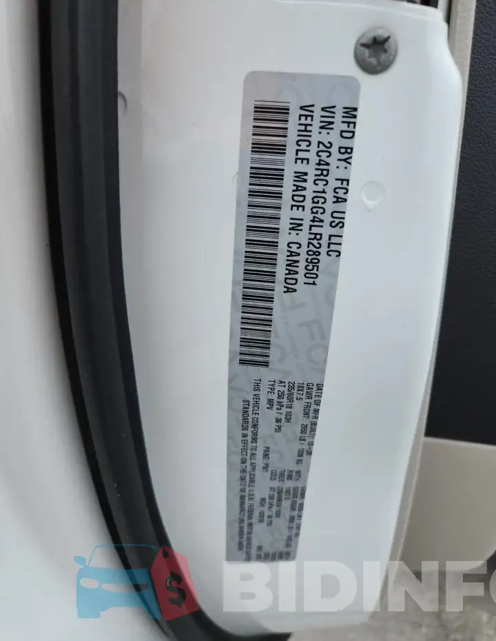 2C4RC1GG4LR289501 Photo# 13