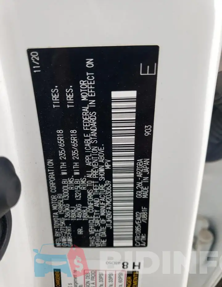 JTJHZKFA7M2030639 Photo# 14
