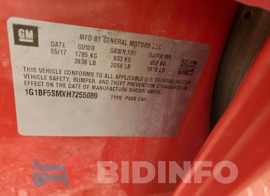 1G1BF5SMXH7255089 Photo# 13