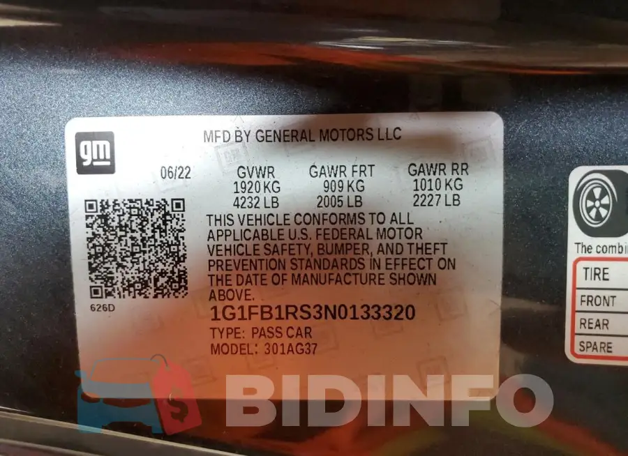 1G1FB1RS3N0133320 Photo# 13