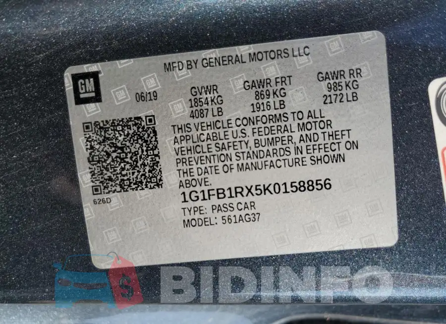 1G1FB1RX5K0158856 Photo# 12