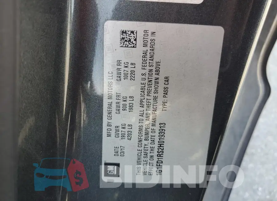 1G1FD1RS2H0193913 Photo# 12