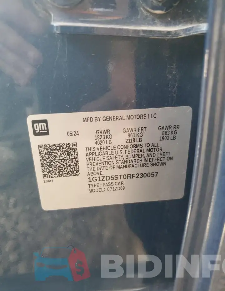 1G1ZD5ST0RF230057 Photo# 12