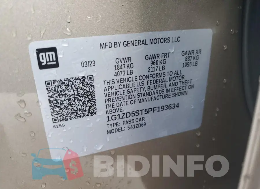1G1ZD5ST5PF193634 Photo# 12