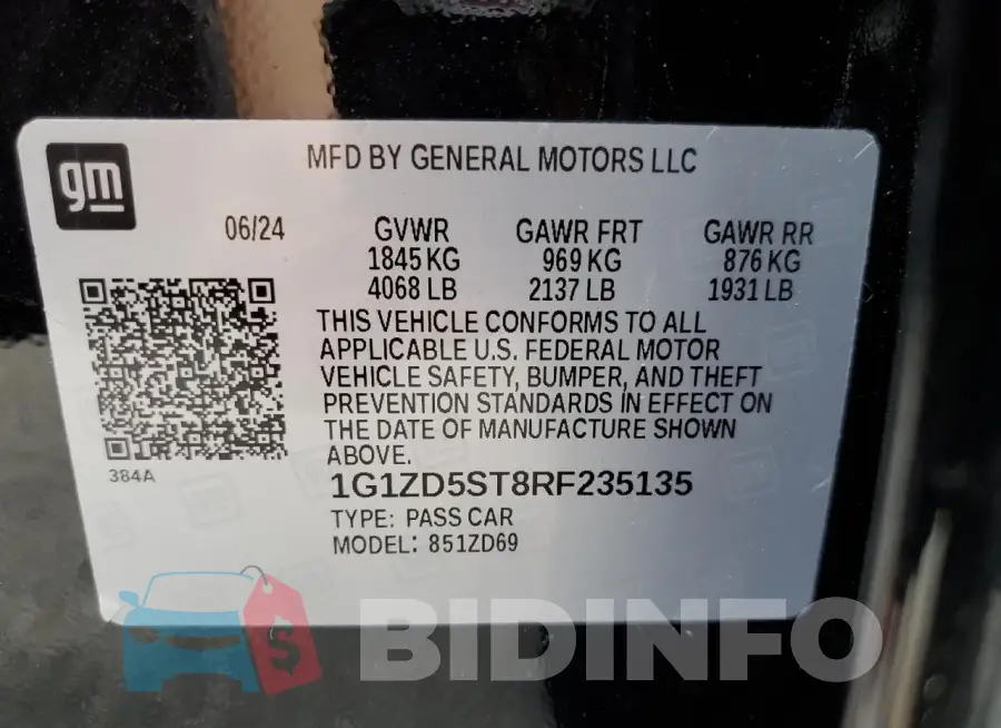 1G1ZD5ST8RF235135 Photo# 12