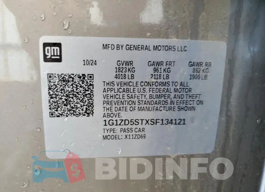 1G1ZD5STXSF134121 Photo# 13