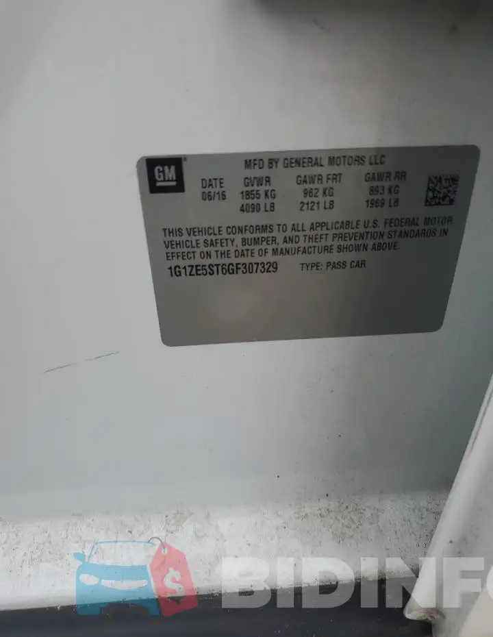 1G1ZE5ST6GF307329 Photo# 12