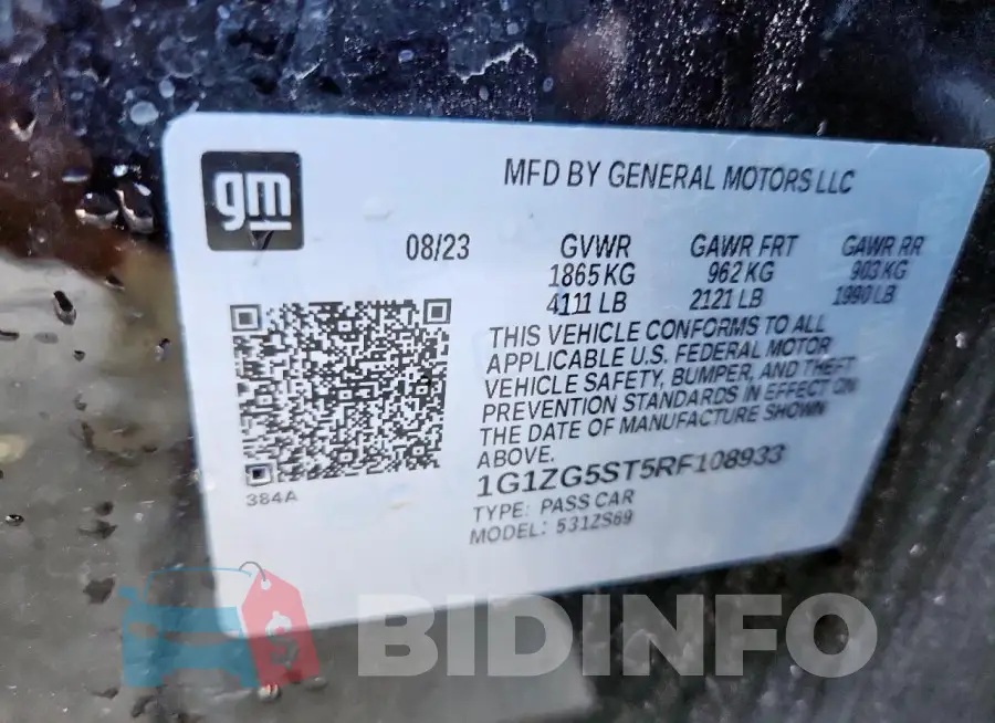 1G1ZG5ST5RF108933 Photo# 12