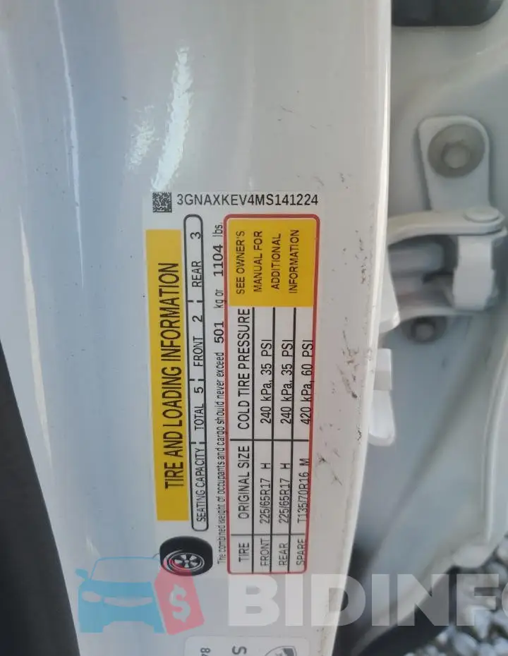 3GNAXKEV4MS141224 Photo# 12