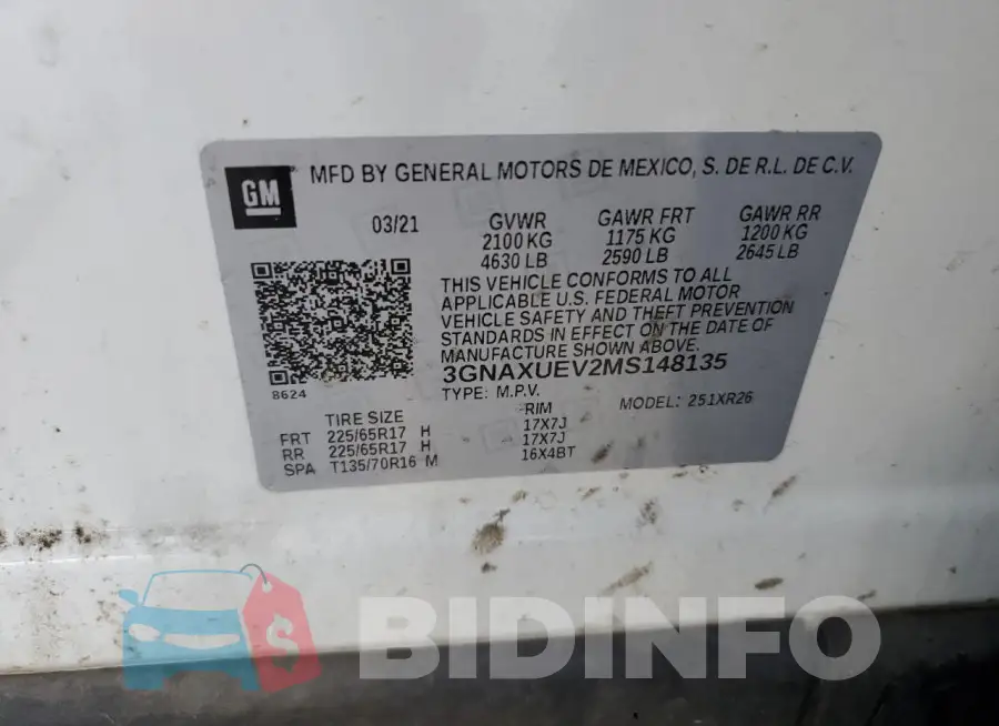 3GNAXUEV2MS148135 Photo# 13