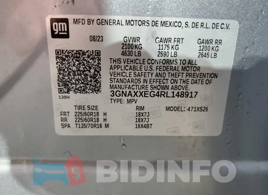3GNAXXEG4RL148917 Photo# 13